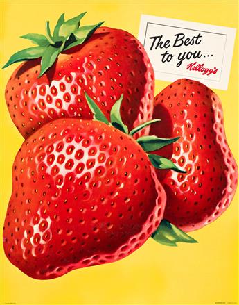 DESIGNER UNKNOWN. KELLOGGS / [BERRIES]. Group of 3 posters. 1964. Each approximately 23x17½ inches, 58½x44½ cm. Kellogg Co.